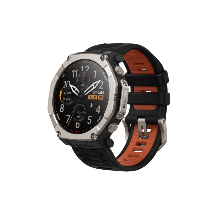 Amazfit T-Rex Ultra 2 129,5 cm (51") AMOLED 51 mm Digital 480 x 480 Pixeles Pantalla táctil Titanio Wifi GPS (satélite)