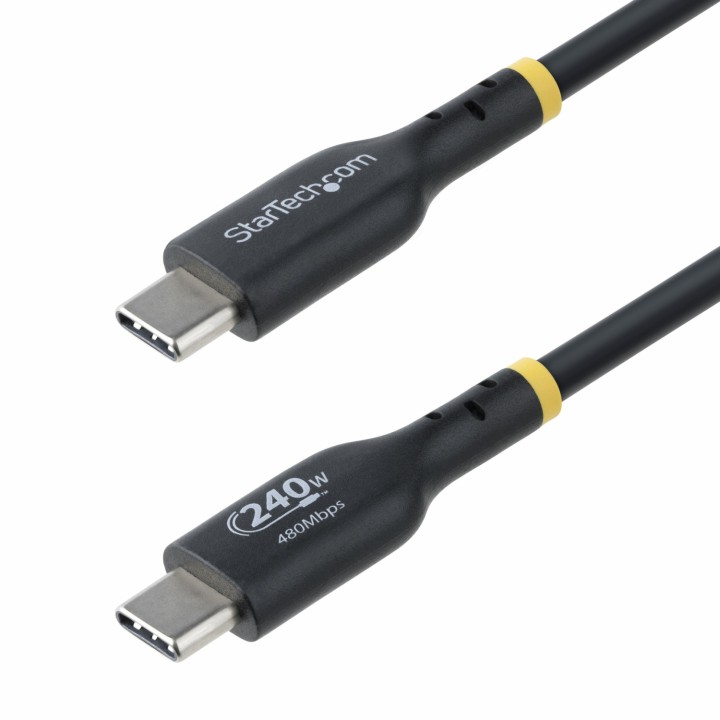 StarTech.com Cable de Carga USB-C de 3m - Cable USB Tipo C - Certificación USB-IF - PD de 240W EPR - Cable USB 2.0 USB-C de