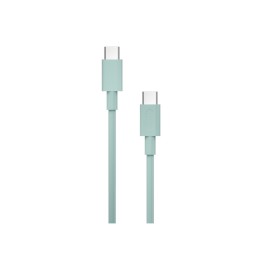 Cable Nubbeh Borealis USB-C a USB-C 1,5 m 3A Turquesa de Silicona Líquida