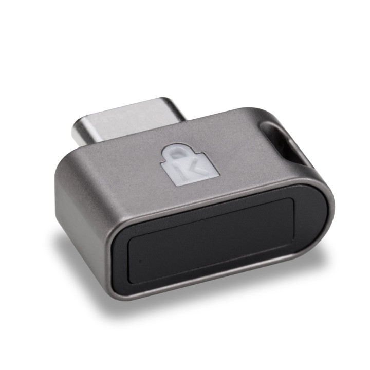 Kensington Llave de seguridad de huella dactilar VeriMark Guard USB-C - FIDO2, WebAuthn/CTAP2.1, FIDO U2F