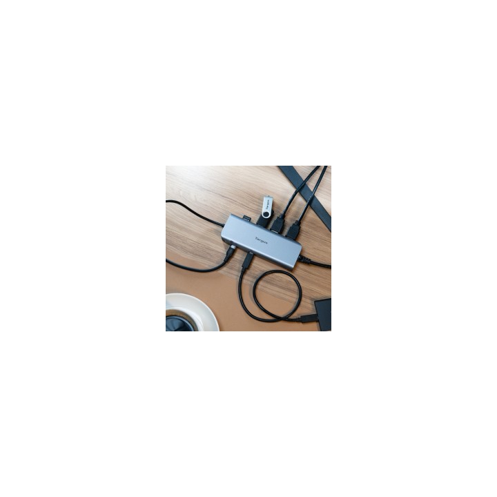 Targus DOCK427GL base para portátil y replicador de puertos Alámbrico USB 3.2 Gen 2 (3.1 Gen 2) Type-C Gris