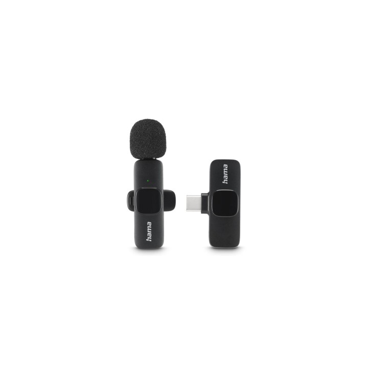 Hama Smart Wireless Negro Micrófono de corbata/solapa