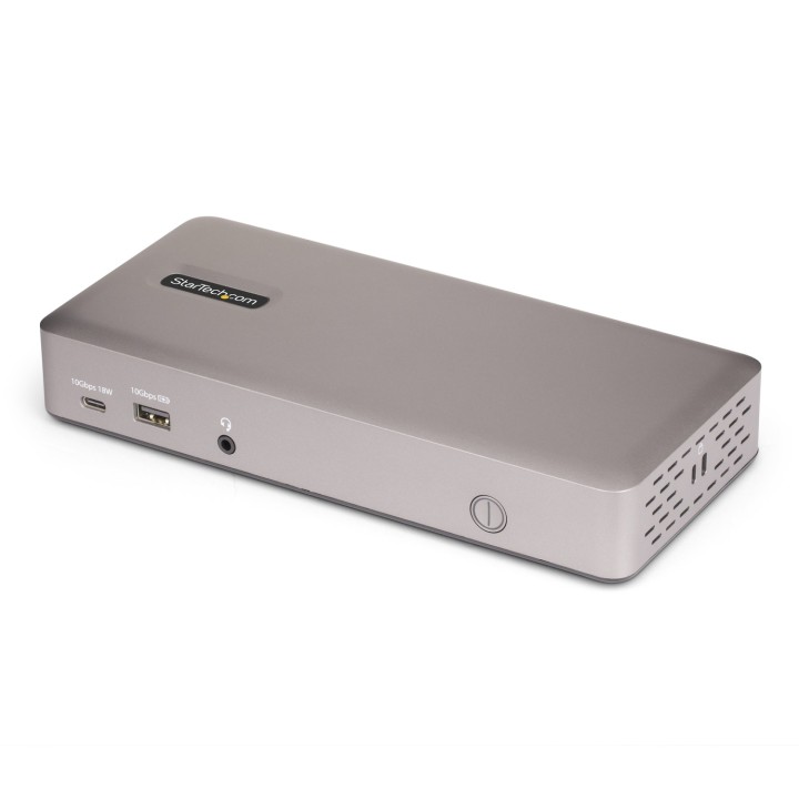 StarTech.com Docking Station USB4 para 3 Monitores 4K60 HDMI o DisplayPort - Dock USB Tipo C - Hub USB de 6 Puertos - Red