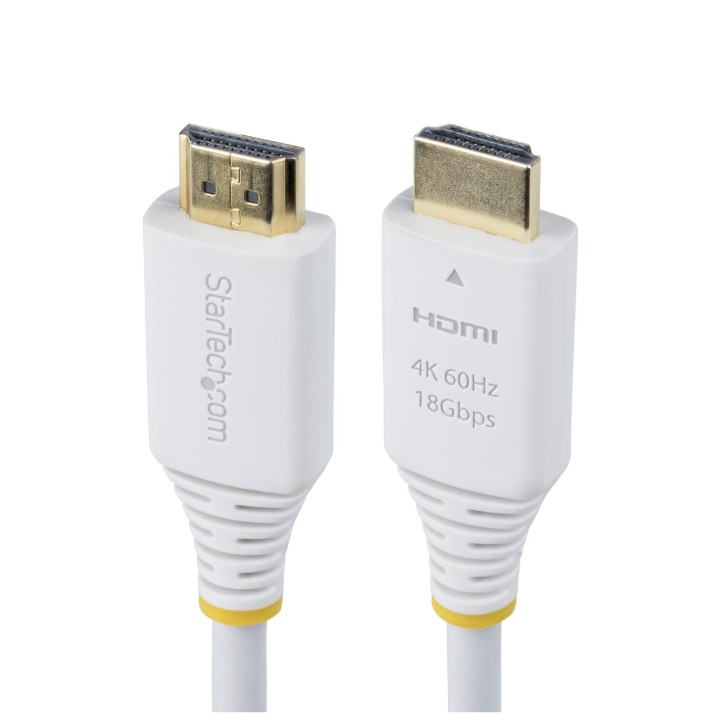 StarTech.com HDMI2-CABLE-4K60-6FW cable HDMI 1,8 m HDMI tipo A (Estándar) Blanco