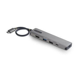 StarTech.com Mini Dock USB-C A HDMI - Adaptador Multipuertos Tipo C - PD de 140W - 4K 60Hz - Hub USB 10Gbps - Para MacBook /