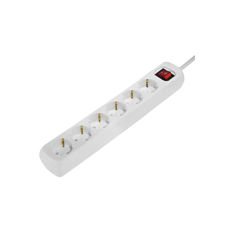 Hama 69223783 base múltiple 1,4 m 6 salidas AC Interior Blanco