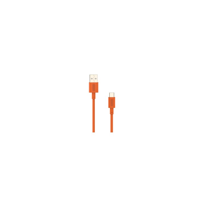 Cable Nubbeh Elisium USB-C a USB-A 1 m 3A Naranja TPE