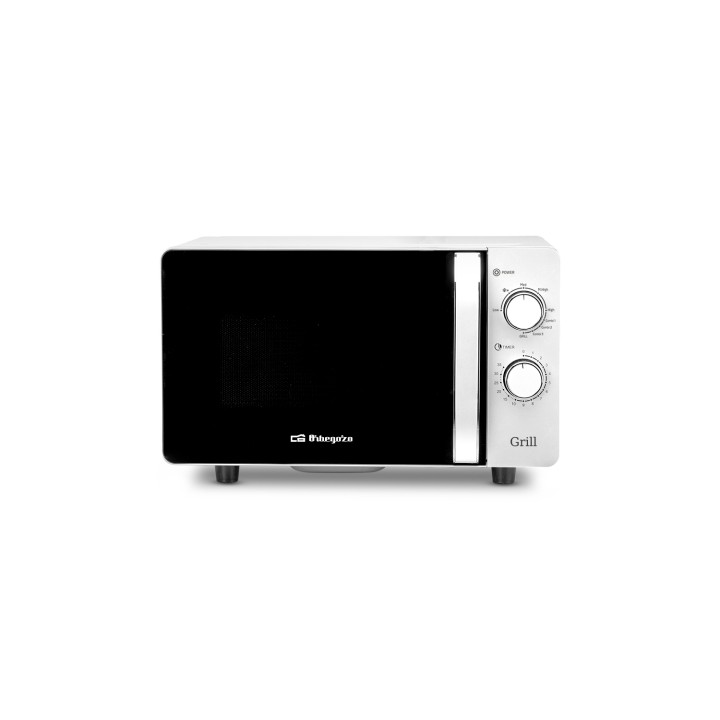 Orbegozo MIG 2070 CE microondas Negro, Blanco Microondas con grill Encimera 20 L 700 W