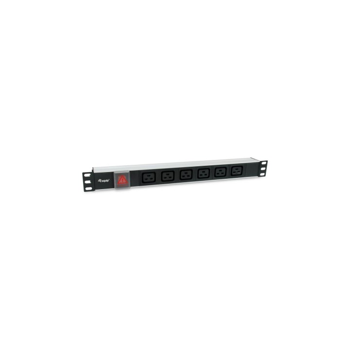 Equip 333319 unidad de distribución de energía (PDU) 6 salidas AC 1U Negro