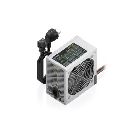 AISENS Fuente Alimentacion ATX 500W con Cable de Alimentacion OEM, Plata