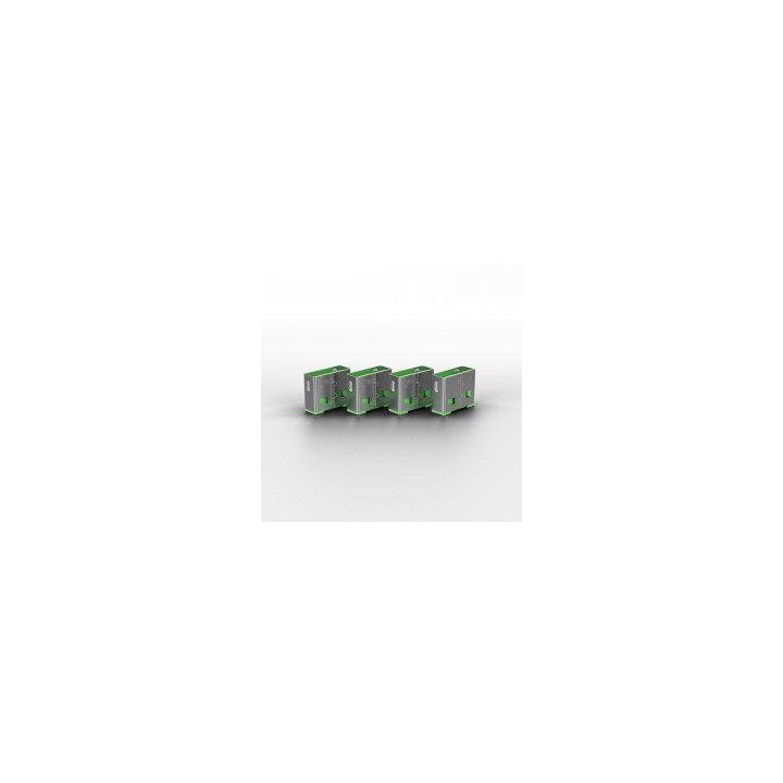 Lindy 40451 bloqueador de puerto Bloqueador de puerto + clave USB tipo A Verde Acrilonitrilo butadieno estireno (ABS) 5 pieza(s)