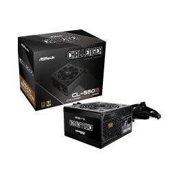 Asrock CL-550B Challenger unidad de fuente de alimentación 550 W 20+4 pin ATX ATX Negro