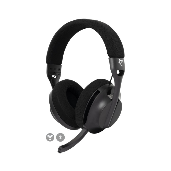 White Shark FALCON Auriculares Inalámbrico y alámbrico Diadema Juego USB Tipo C Bluetooth Negro