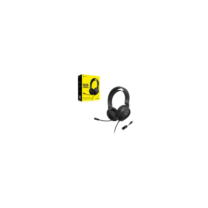 Corsair HS35 SURROUND v2 Auriculares Alámbrico Diadema Juego Negro