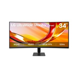 LG 34U601B-B pantalla para PC 86,4 cm (34") 3440 x 1440 Pixeles Dual WQHD LCD Negro