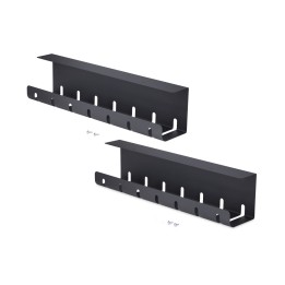 StarTech.com Paquete de 2 - Bandeja de Gestión de Cables para Debajo del Escritorio - Longitud de 53cm por Bandeja -