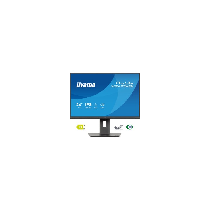 iiyama ProLite XB2495WSU-B1 pantalla para PC 61,2 cm (24.1") 1920 x 1200 Pixeles WUXGA LCD Negro