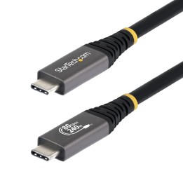 StarTech.com Cable USB4 1,5m - Cable USB-C Certificado USB-IF - 80Gbps - Cable USB Tipo C - PD de 240W - 8K120/4K240 - DP 2.1 -
