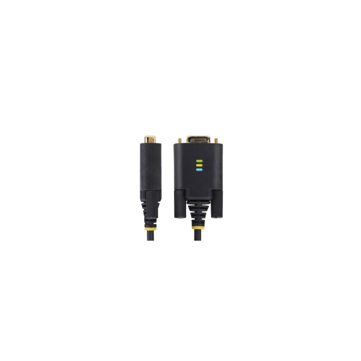StarTech.com Cable Adaptador USB a Serie de Módem Nulo de 2m - FTDI RS232 - Tornillos DB9 Intercambiables - USB-A a DB9 RS232 -