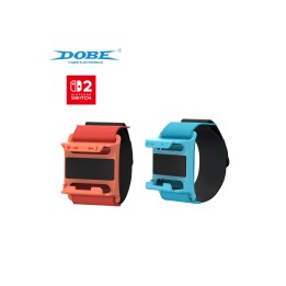 Bandas de Muñeca DOBE Ajustables para Joy-Con Nintendo Switch 2 Rojo y Azul