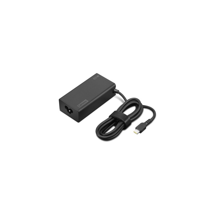 Lenovo 4X21S91187 adaptador e inversor de corriente Interior 65 W Negro