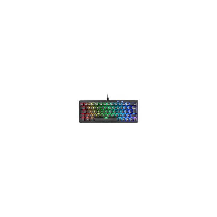 Mars Gaming MKMINIPRO, Teclado Mecánico Ultra-Compacto 60%, Switches Mecánicos Hot-Swappable, Iluminación RGB Chroma, Teclado