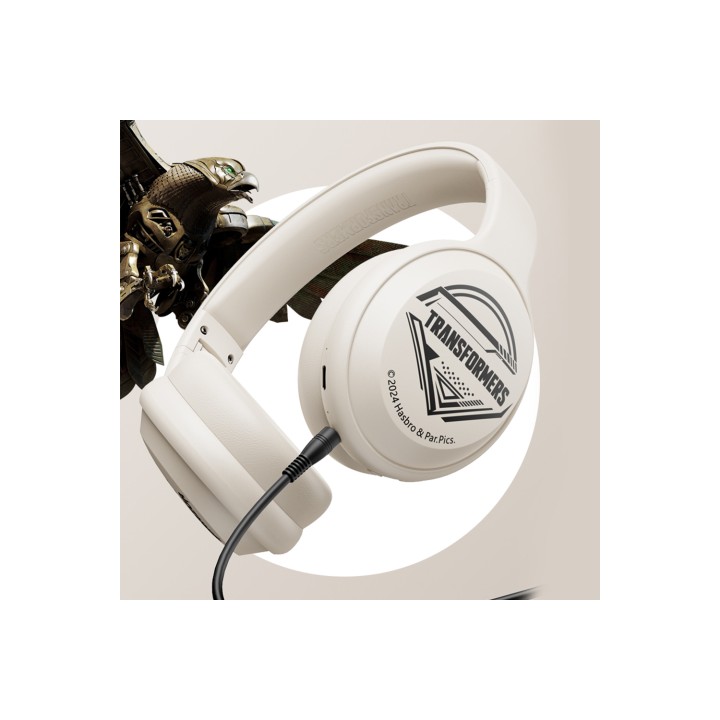 Auriculares Transformers TF-G06 Bluetooth y Jack 3.5 mm Airazor Beige de Diadema