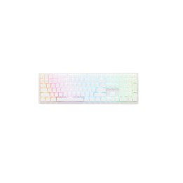Ducky Zero 6108 100% Pure White RGB Tri-Mode Connect MX2A-Silver (ES)