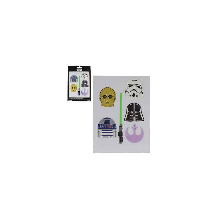 Star Wars - Pegatinas - Personajes Set De 6