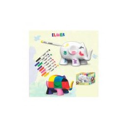 Elmer - Hucha - Elmer Coloring Money Box