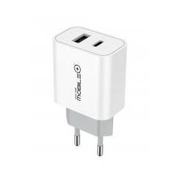 Cargador Mobile+ MB-1030 USB Tipo-C QC+PD20W