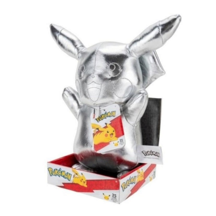 Peluche Pokémon Silver Pikachu 30 Cm
