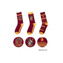 Set 3 calcetines Gryffindor Harry Potter