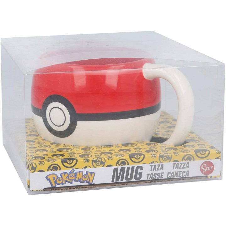 Taza 3D Pokémon Pokeball En Caja