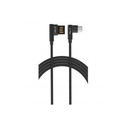Cable datos-carga Mobile+ MB-1022 Tipo-C a USB, a 90 grados