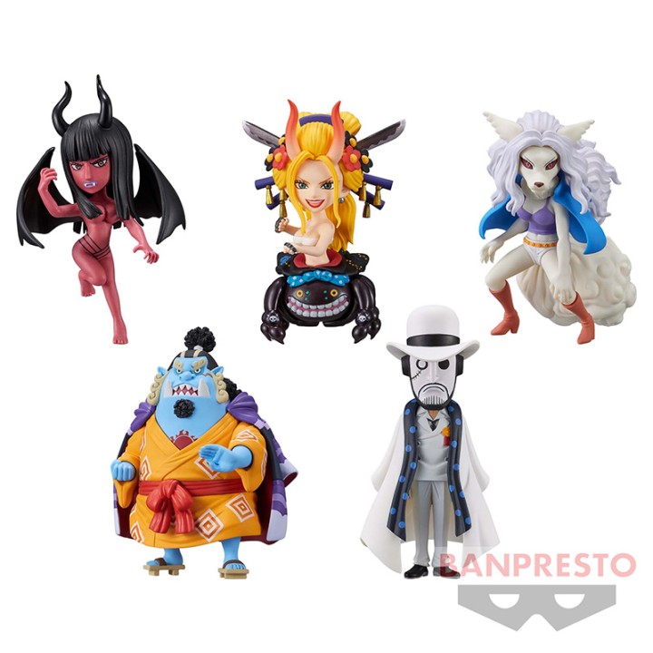 Pack 12 Figuras World Collectable - Wanokuni Onigashima 4 - One Piece 4cm