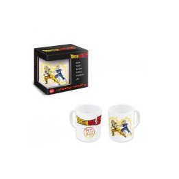 Taza cerámica Dragon Ball Z Goku y Vegeta Fight 325 ml