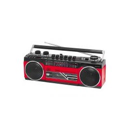 Radio Cassette Grabador TREVI RR 501 Bluetooth Rojo
