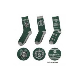 Set 3 calcetines Slytherin Harry Potter