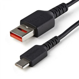 StarTech.com Cable Adaptador usb 2.0 macho a usb tipo-c macho carga segura 1m negro