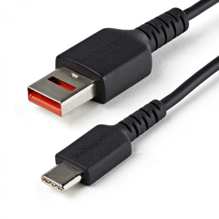 StarTech.com Cable Adaptador usb 2.0 macho a usb tipo-c macho carga segura 1m negro