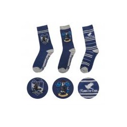 Set 3 calcetines Ravenclaw Harry Potter