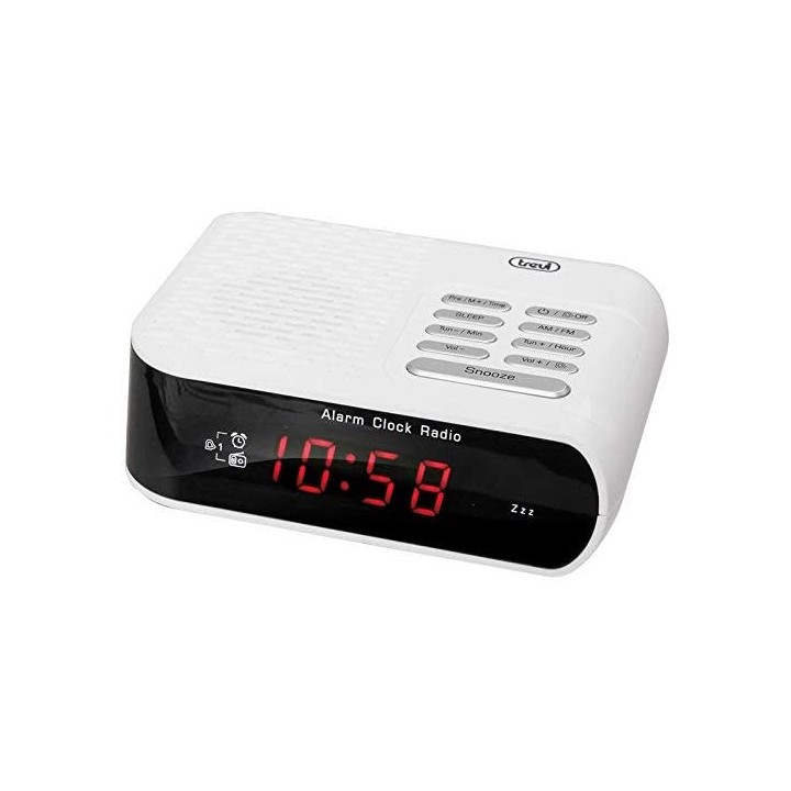 Radio Reloj Trevi RC 827D Blanco