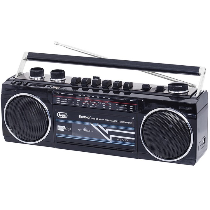 Radio Cassette Grabador TREVI RR 501 Bluetooth Negro