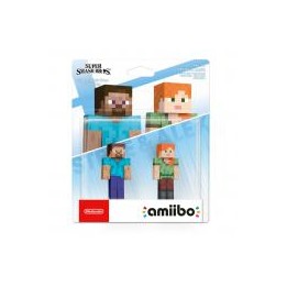 Pack Amiibo Steve & Alex (Super Smash Bros)