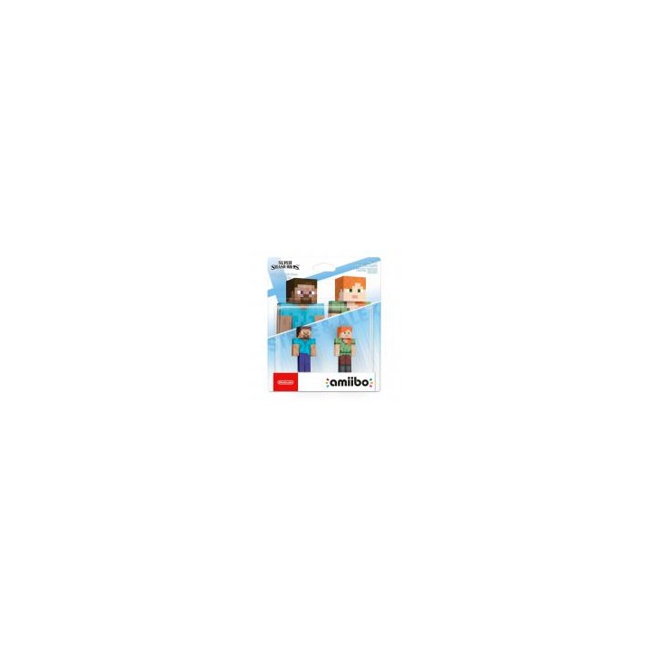 Pack Amiibo Steve & Alex (Super Smash Bros)