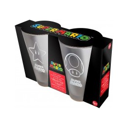 Set 2 vasos casual Mario Bross 490ml