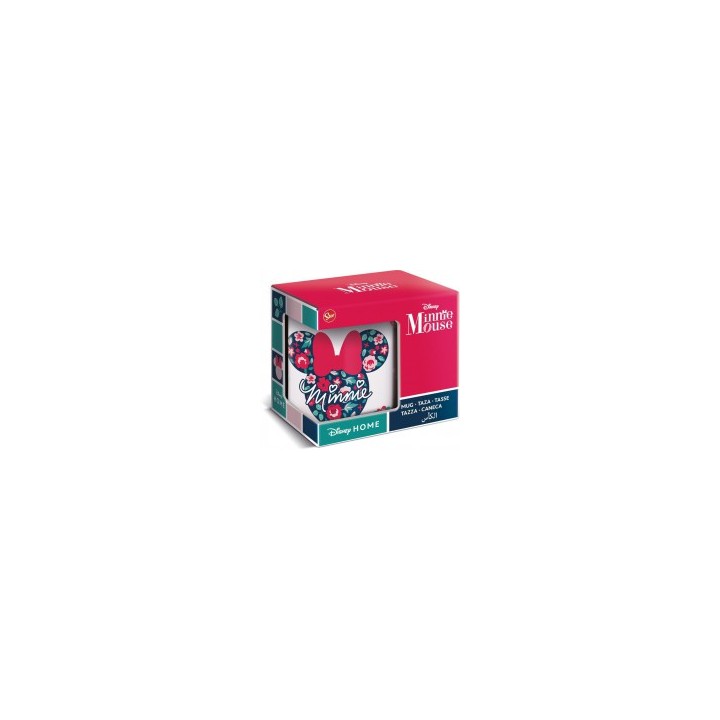 Taza cerámica 325ml Minnie garden (caja regalo)