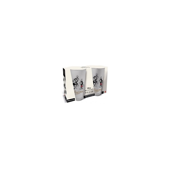 Set 2 vasos casual 490ml Mickey Mouse vintage