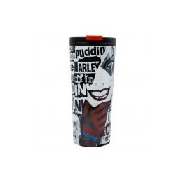 Dc Comics - Vaso - Termo Cafe Acero Inoxidable 425 Ml Harley Qui